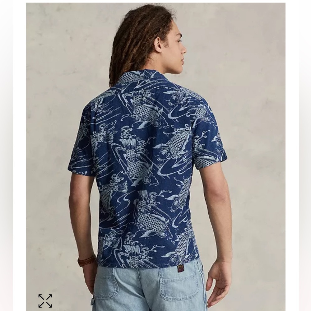 NWT POLO RALPH LAUREN
Men's Classic-Fit Koi-Print Cotton-Linen Shirt - Picture 2 of 5